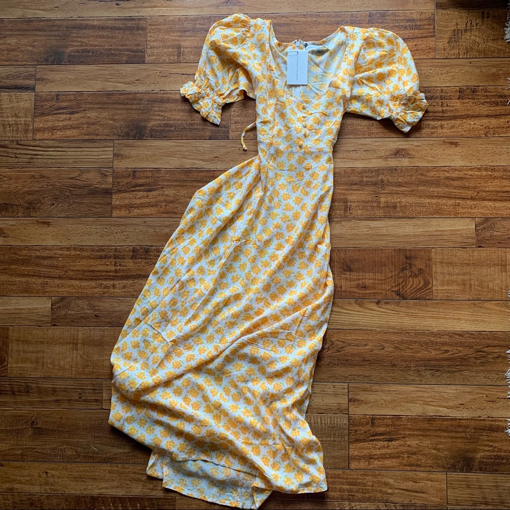 FAITHFULL THE BRAND Linnie Midi Bette Floral Dress Size 4 NWT